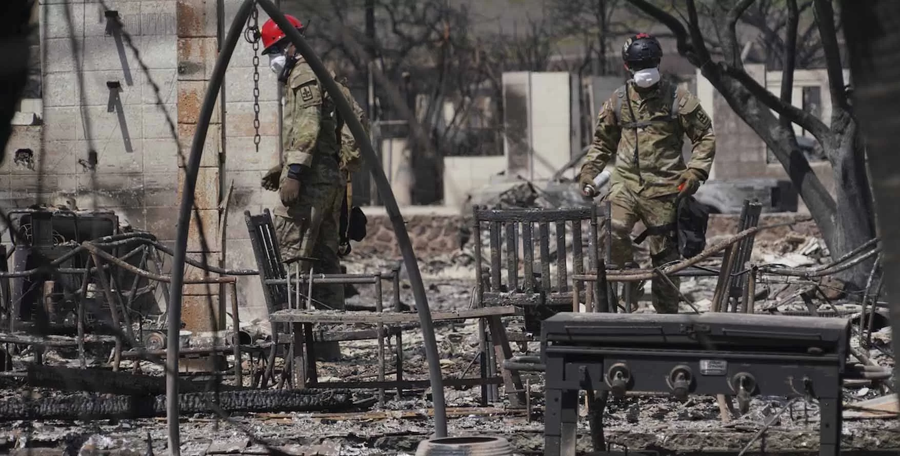 US Military Helps with Hawaii Wild Fires