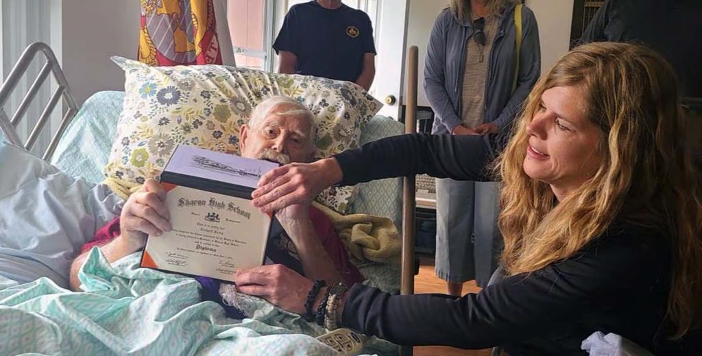 98 Year Old WWII Marine Veteran Receives Diploma Days Before Passing